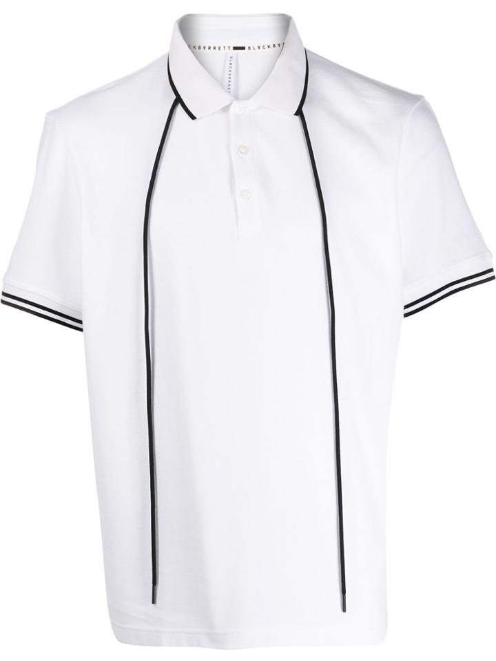Blackbarrett Drawstring Polo Shirt - White