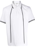 Blackbarrett Drawstring Polo Shirt - White