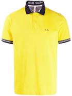 Sun 68 Chest Logo Polo Shirt - Yellow
