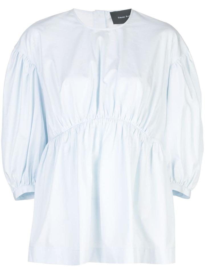 Simone Rocha Puff Sleeve Blouse - Blue
