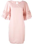See By Chloé - Shift Dress - Women - Cotton - 38, Pink/purple, Cotton