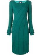 Cavalli Class Fitted Midi Dress - Green