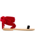 Gia Couture Colour-block Sandals - Red