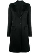 Ann Demeulemeester Delight Coat, Women's, Size: 38, Black, Triacetate/linen/flax/cotton/rayon