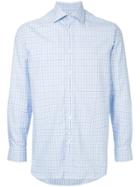 Gieves & Hawkes Check Fitted Shirt - Blue