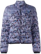 Etro Paisley Print Puffer Jacket, Women's, Size: 40, Black, Polyester/nylon/feather Down
