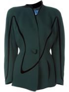 Thierry Mugler Vintage Single Button Blazer - Green