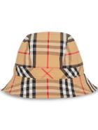 Burberry Vintage Check Cotton Bucket Hat - Neutrals