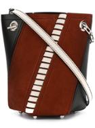 Proenza Schouler Mini Suede Leather Hex Bucket Bag - Multicolour