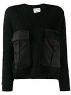 Semicouture Front Pocket Relaxed-fit Jumper - Black