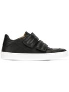 Mm6 Maison Margiela Front Strap Sneakers, Women's, Size: 40, Black, Calf Leather/leather/rubber