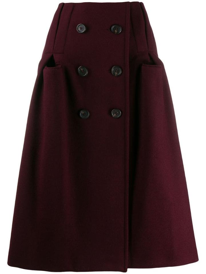 Maison Margiela A-line Midi Skirt - Red