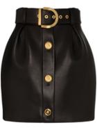 Versace High-waisted Tulip Mini-skirt - Black