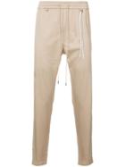 Mastermind Japan Elasticated Waist Slim Fit Trousers - Brown