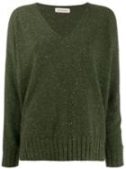 Gentry Portofino Oversized Cashmere Jumper - Green