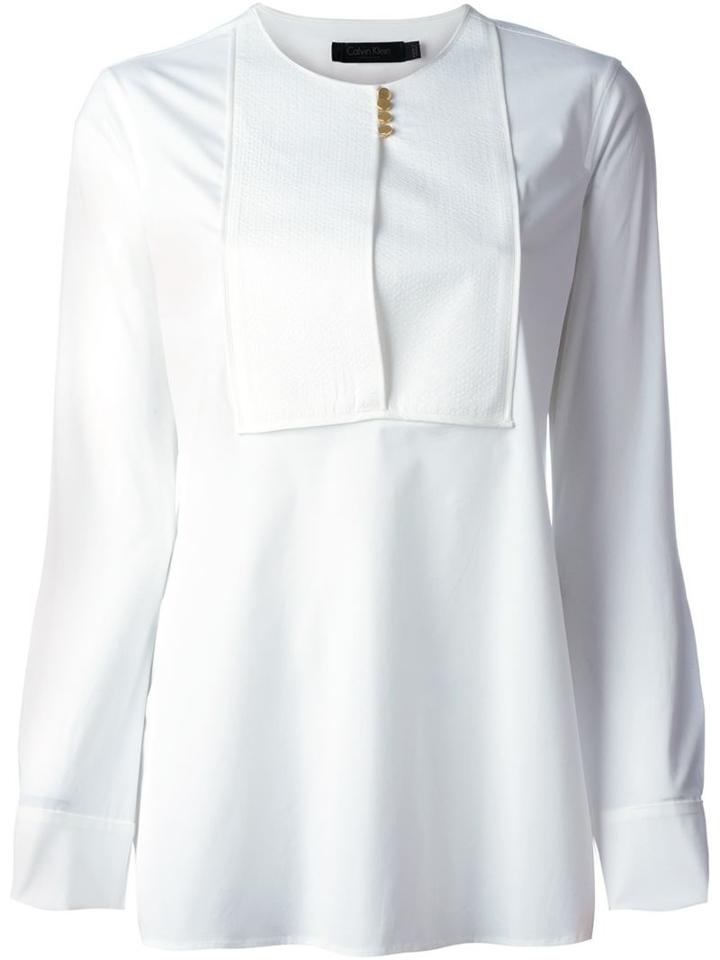 Calvin Klein Collection Bib Blouse