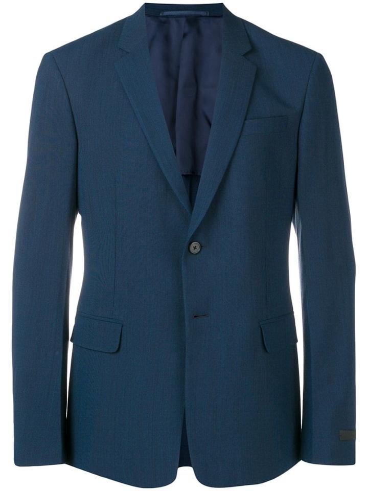 Prada Slim Fit Blazer - Blue