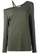 A.f.vandevorst - 'future' T-shirt - Women - Spandex/elastane/viscose - 40, Women's, Green, Spandex/elastane/viscose