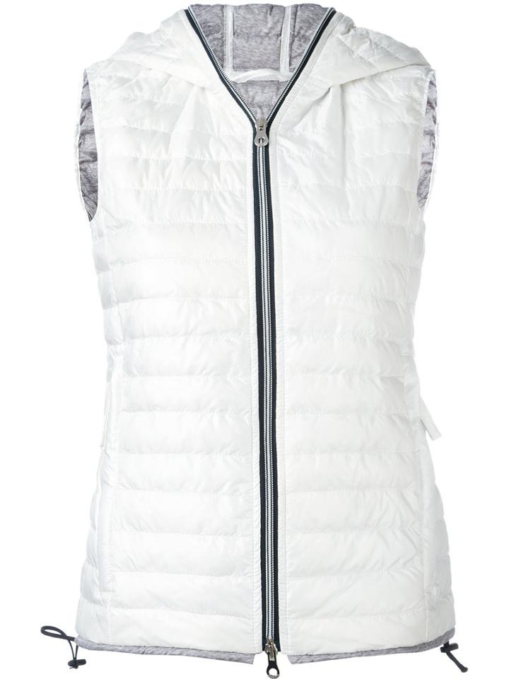 Duvetica - 'filira' Down Vest - Women - Cotton/feather Down/polyamide/feather - 38, Women's, White, Cotton/feather Down/polyamide/feather