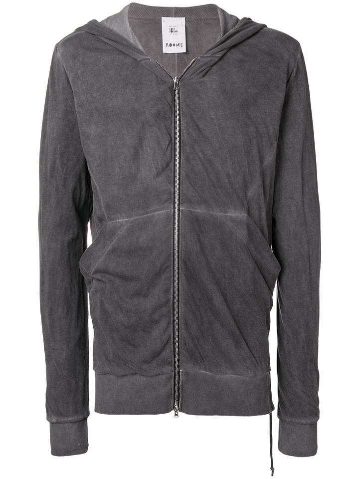 Lost & Found Rooms Zipped Hoodie - Grey