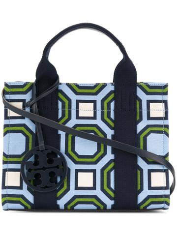 Tory Burch Printed Mini Tory Tote - Blue