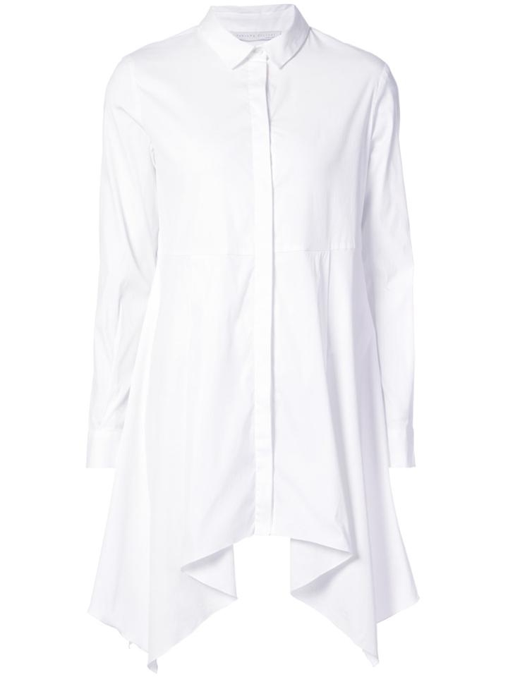 Fabiana Filippi Long Flared Shirt - White