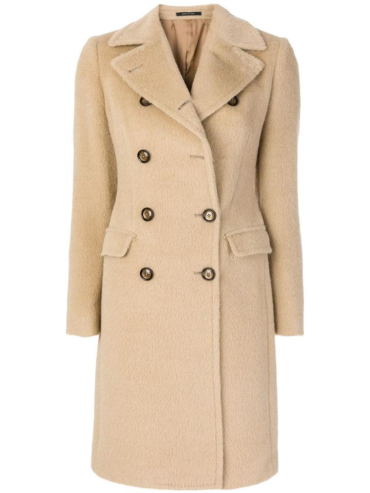 Tagliatore Double Breasted Coat - Neutrals