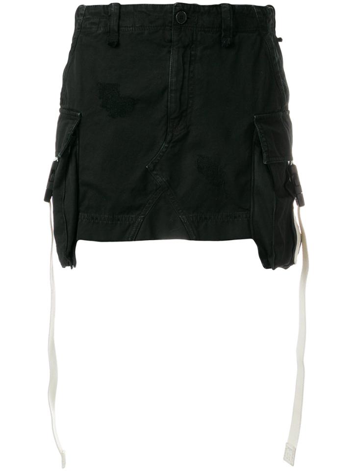 Palm Angels Mini Cargo Skirt - Black