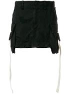 Palm Angels Mini Cargo Skirt - Black