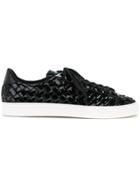 Guild Prime Patent Woven Sneakers - Black