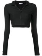 Paco Rabanne Cropped Sweatshirt - Black
