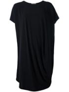 Issey Miyake Shorter Laterals T-shirt Dress, Women's, Size: 2, Black, Triacetate/polyester/polyurethane