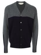 Marni Two-tone Cardigan - Grey