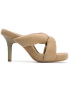 Yeezy Faux Shearling Mules - Neutrals