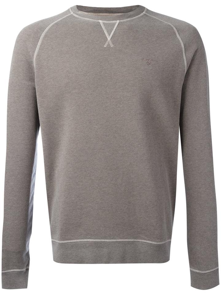 Barbour Garment Dyed Sweatshirt, Men's, Size: Medium, Brown, Cotton/polyester
