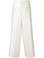 Bambah Pearl Wool Trousers - White