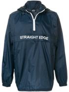 Andrea Crews Slogan-detail Windbreaker - Blue