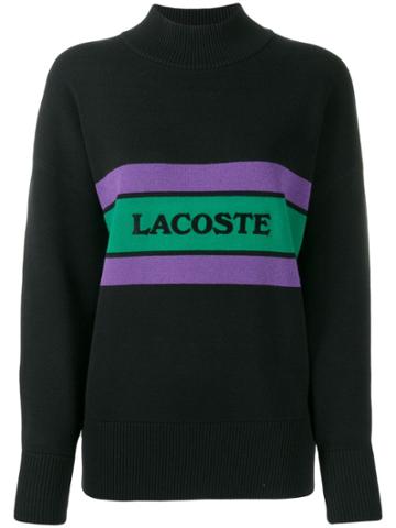 Lacoste Live Logo Knit Jumper - Black