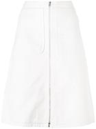 Vanessa Bruno Zip Front A-line Skirt - White