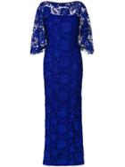 Lauren Ralph Lauren Long Lace Gown - Blue