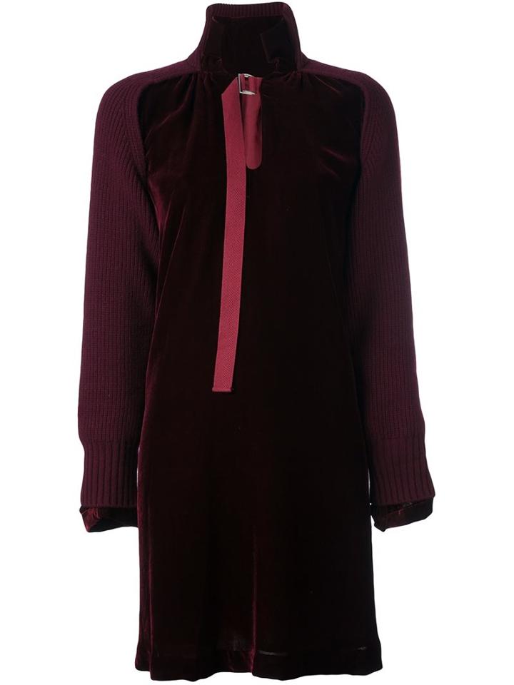 Sacai Buckle Collar Dress