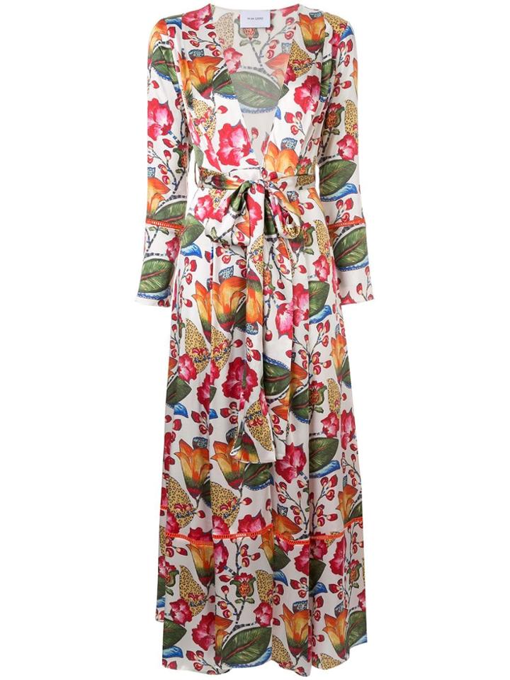 We Are Leone Floral Print Maxi Cardigan - Multicolour