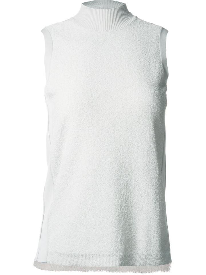 Astraet Textured High Neck Tank Top, Women's, Grey, Cotton/nylon