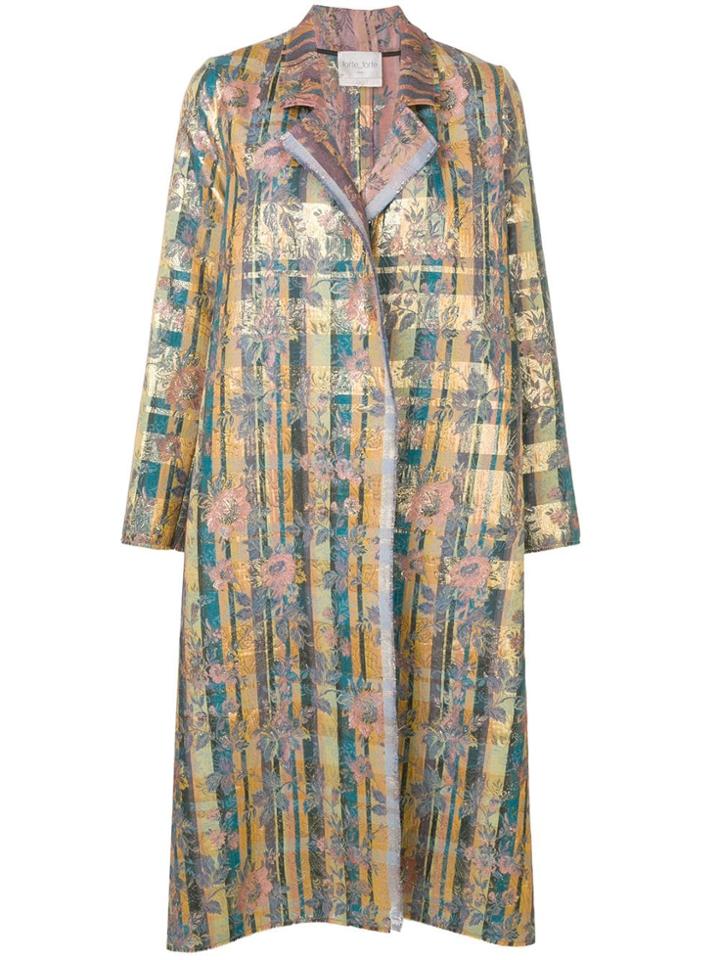 Forte Forte Jacquard Single-breasted Coat - Yellow