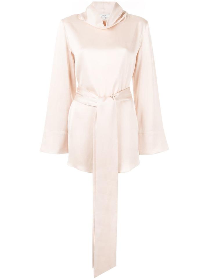 Layeur Funnel Neck Blouse - Neutrals