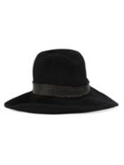 Kijima Takayuki Fedora Hat, Men's, Black, Rabbit Felt