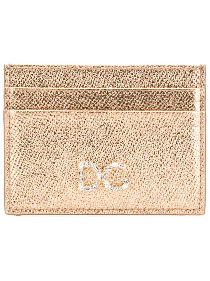 Dolce & Gabbana Logo Plaque Card Case - Gold