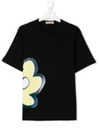 Marni Kids Teen Flower Print T-shirt - Black