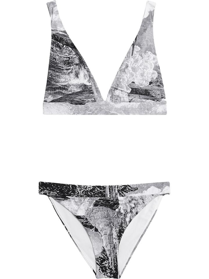 Burberry Dreamscape Print Bikini - Grey