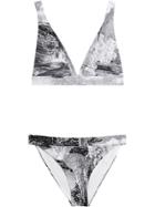 Burberry Dreamscape Print Bikini - Grey